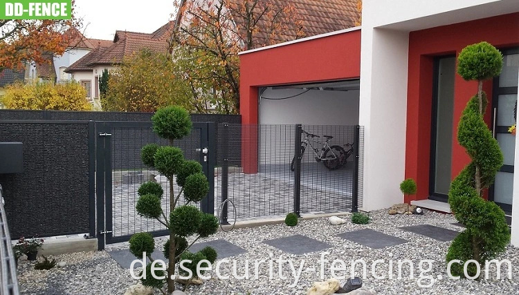 Neues Design mit geschweißtem Drahtnetz Panel Geländersystem 358 Dekoratives Anti -Kletterzaun für Villa Hinterhof Apartment Gartenpool